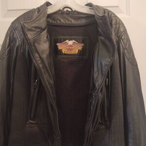 Harley Davidson FXRG Ladies Road Gear Leather Jacket w/liner Size M